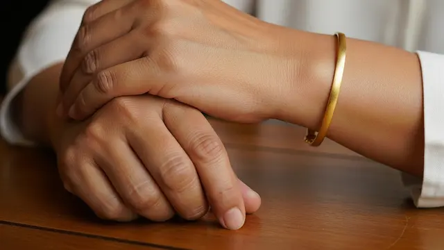 Model Gelang Emas Mewah Namun Ringan untuk Usia 50 Tahun (AI)