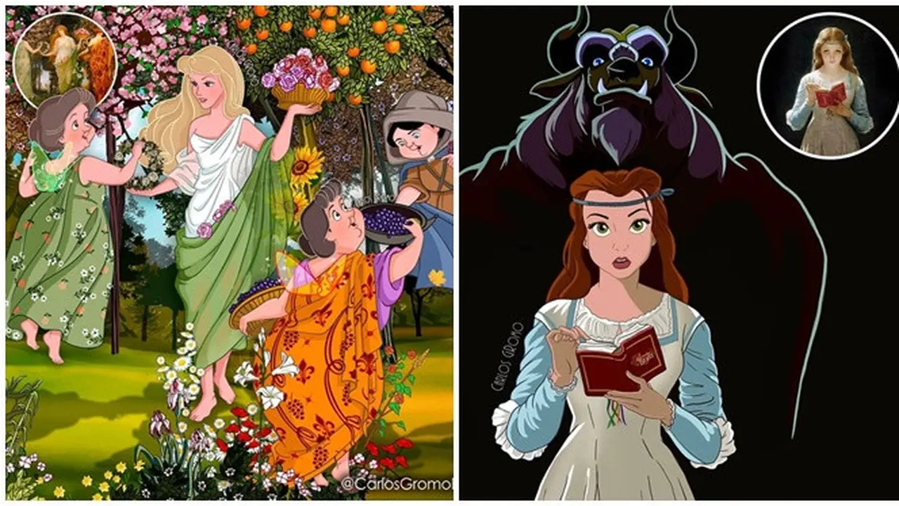 6 Karakter Disney Digambarkan Jadi Mirip Lukisan Terkenal Ini Unik, Bikin Kagum