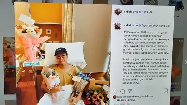 Unggahan Vidi Aldiano. (Foto: Instagram @vidialdiano)