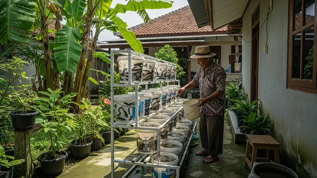 Rak Ember Bertingkat untuk Ikan Lele