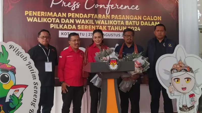 Krisdayanti Diusung PDIP-Nasdem dan 9 Parpol Nonparlemen daftar Pilkada Kota Batu