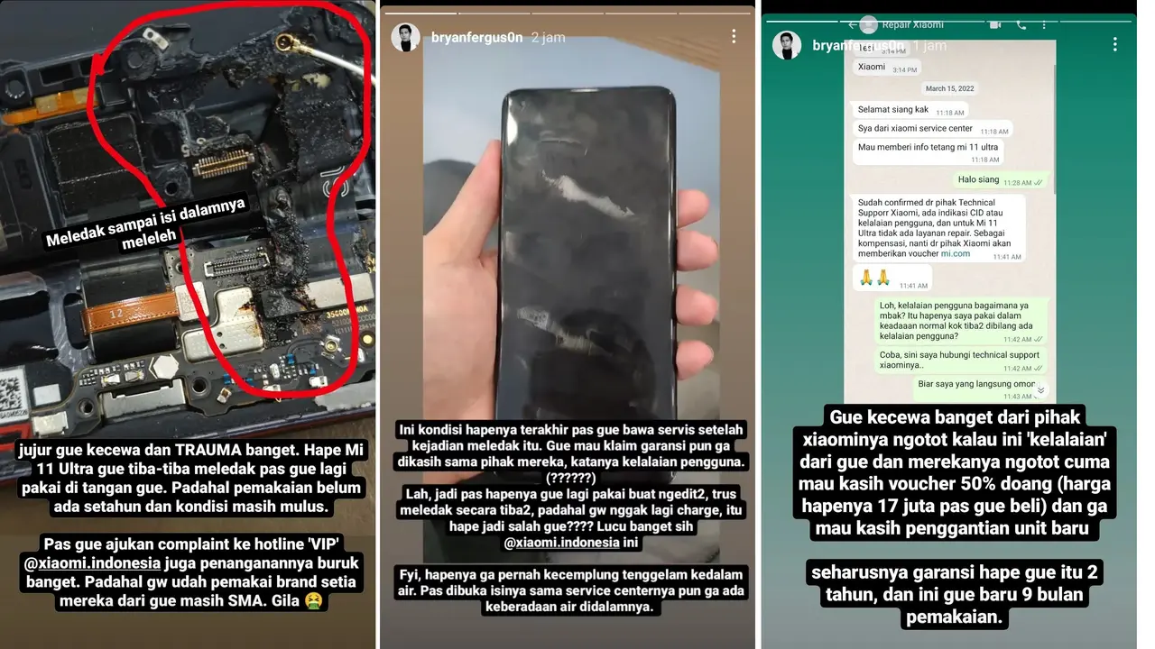 Unggahan viral Mi 11 Ultra meleleh