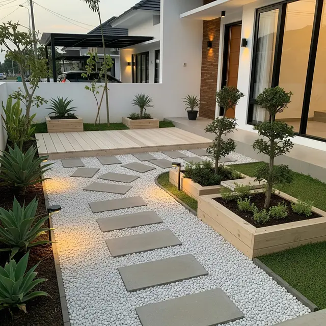 9 Desain Taman Kering Minimalis yang Aman dari Ular Tersembunyi, Ciptakan Hunian Aman