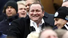 Newcastle United owner Mike Ashley takes his seat in the stands before his team took on Sunderland in their EPL football match at St James Park in Newcastle, northeast England, on February 1, 2009. AFP PHOTO/PAUL ELLIS