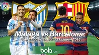 Malaga vs Barcelona (Bola.com/Samsul Hadi)
