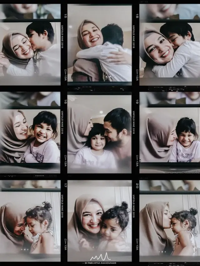 5 Gaya Pemotretan Virtual Keluarga Shireen Sungkar dan Teuku Wisnu, Penuh Kehangatan