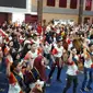 Ratusan Remaja GenRe (Generasi Berencana) Indonesia mengikuti kegiatan GenRevolution BerTeman yang digelar BKKBN dalam rangka Peringatan Hari Keluarga Nasional 2018.