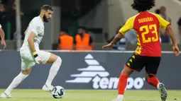Benzema tampil luar biasa kala membantu timnya menang 2-1 atas klub Tunisia, Esperance dalam laga Arab Club Champions Cup 2023, Jumat (28/7/2023). (Photo by AFP)