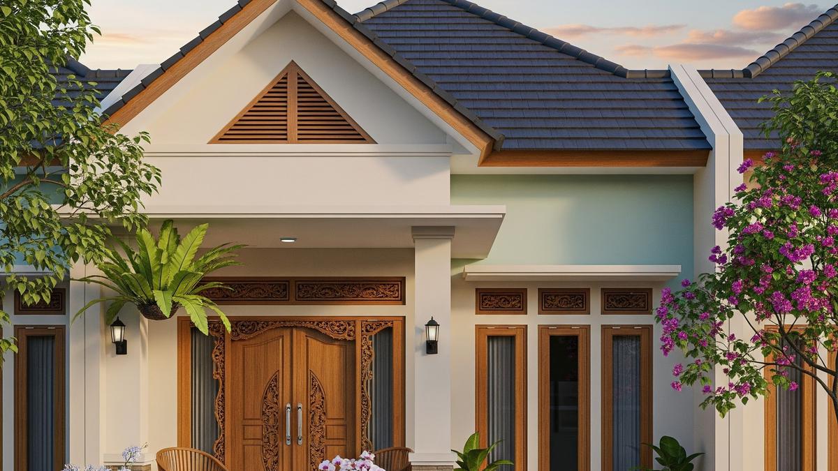 Inspirasi 8 Desain Rumah Minimalis 6x10 Ada Mushola Terintegrasi dan Fungsional di 2025