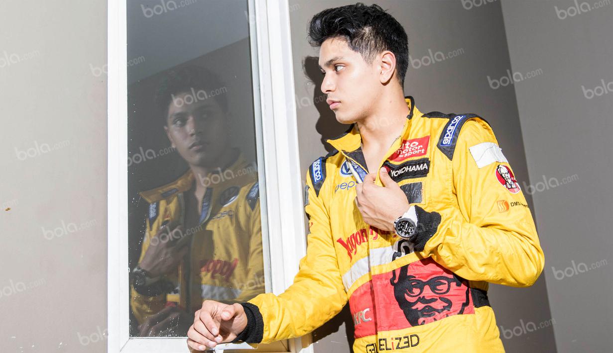 Philo Paz Armand kini sedang berjuang untuk bisa beradaptasi dengan mobil GP2. (Bola.com/Vitalis Yogi Trisna)