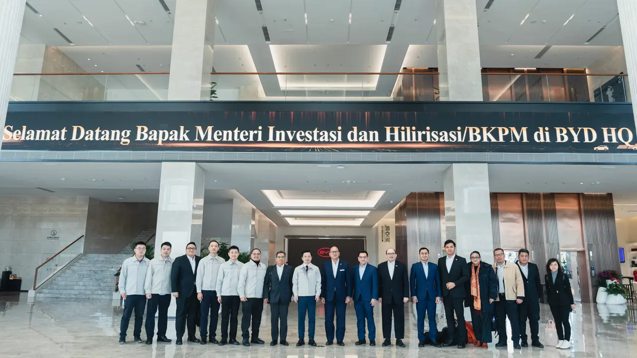 Kunjungan Menteri Investasi dan Hilirisasi ke BYD