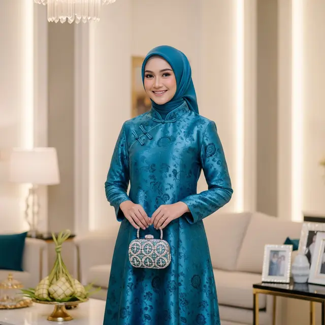 Model Dress Cheongsam Terbaru 2026 untuk Lebaran (Image by Gemini AI)