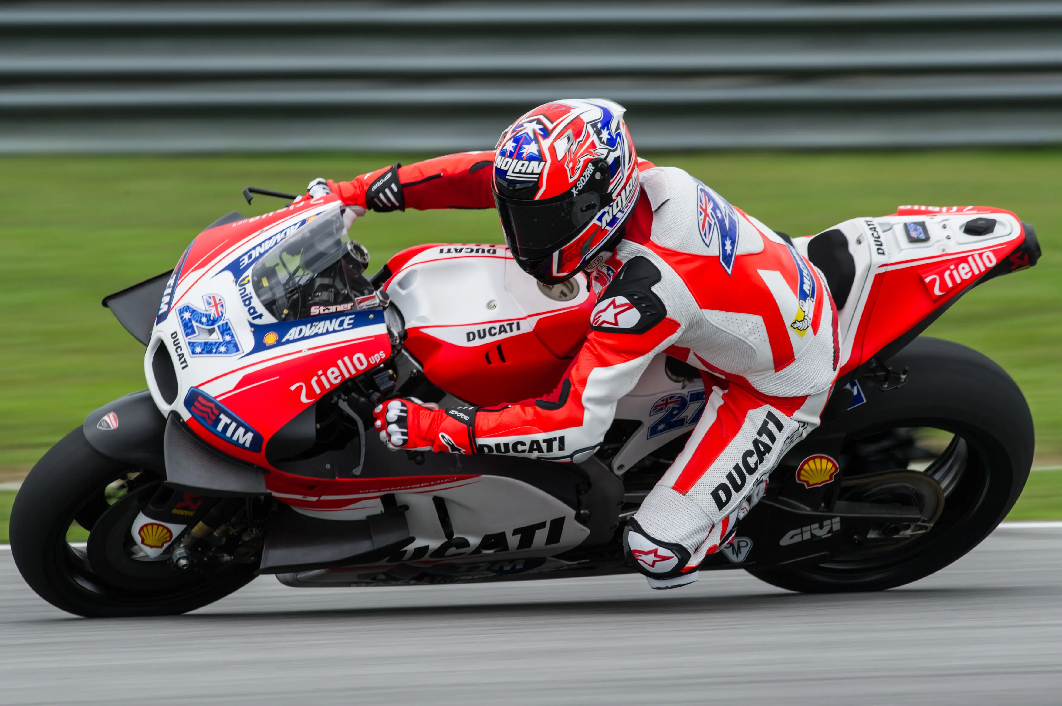 Casey Stoner menjadi pembalap penguji Ducati di Sirkuit Sepang (MOHD RASFAN / AFP)