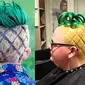 6 Potret Orang dengan Rambut Nanas Ini Gokil, Terinspirasi Rumah Spongebob (Brightside)