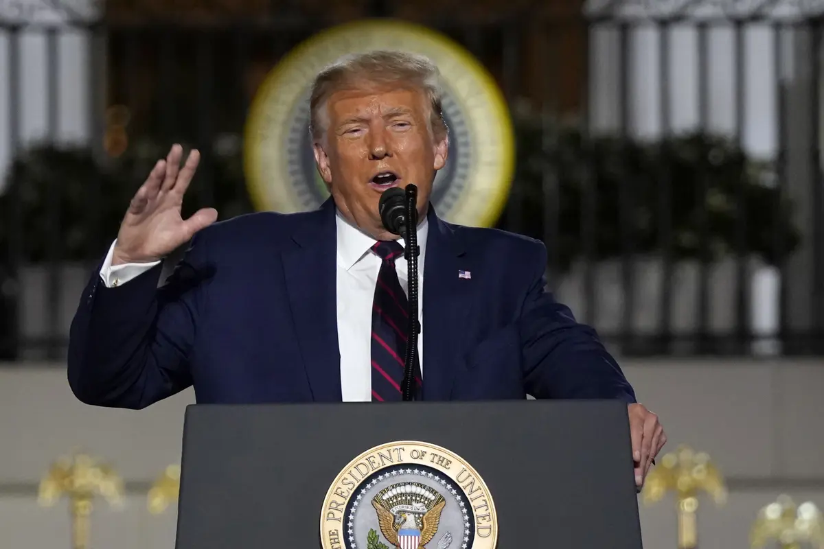 FOTO: Donald Trump Sampaikan Pidato di Konvensi Nasional Partai Republik
