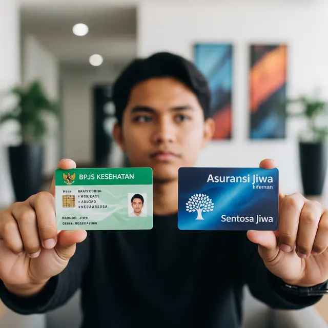 Menunjukkan asuransi jiwa dan kesehatan (Gemini AI)