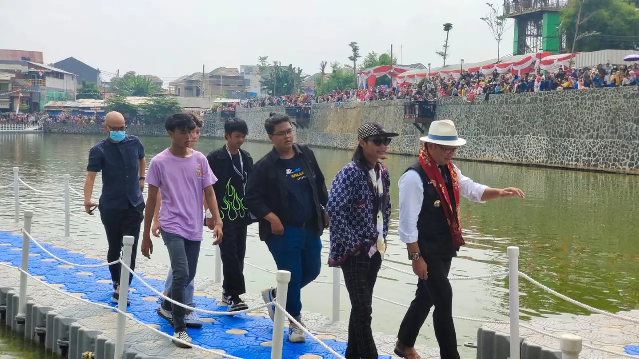 Gubernur Jawa Barat Ridwan Kamil dan Bonge SCBD