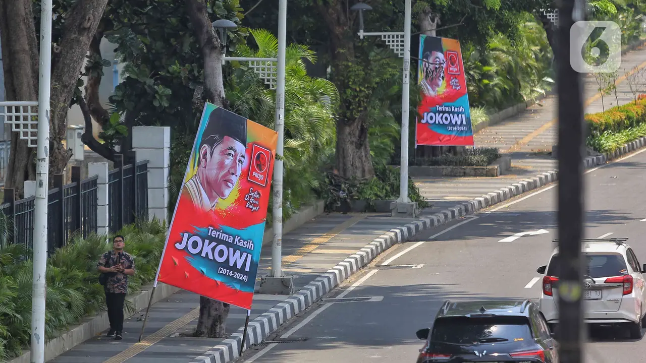 Jelang Pelantikan Prabowo-Gibran, Muncul Spanduk dan Baliho Terima Kasih Jokowi
