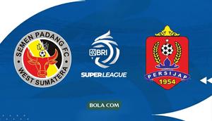 Cover prediksi Semen Padang versus Persijap Jeparang di BRI Super League 2025/2026. (Bola.com/Gemini)