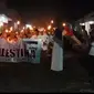 Suasana Burdah keliling untuk mendoakan warga Palestina di Perumahan Griya Utama 2 Kabupaten Bangkalan.