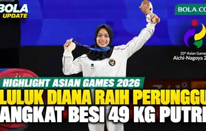 Highlight Luluk Diana Tri Wijayana Raih Perunggu Angkat Besi di Asian Games 2026