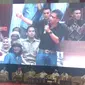 Pengamat politik Rocky Gerung saat menghadiri acara Deklarasi Nasional Alumni Perguruan Tinggi Seluruh Indonesia Untuk Pemenangan Prabowo-Sandi. (Merdeka.com/Nur Habibie)