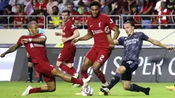 The Reds unggul lebih dahulu lewat gol melalui gol yang dicetak oleh Fabio Carvalho. (AFP/Karim Sahib)