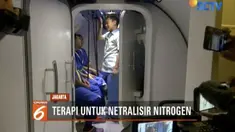 Terapi tersebut dilakukan guna menetralisir nitrogen yang masuk ke dalam tubuh ke penyelam.