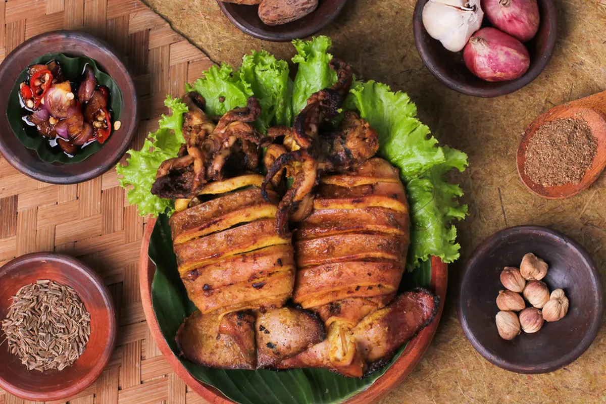 cumi bakar bumbu rujak