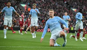 Man City Bungkam Liverpool 3 Gol Tanpa Balas di Anfield, Erling Haaland Bangga dengan Mentalitas Tim