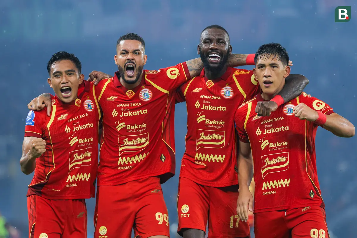 Foto: Eksel Runtukahu Borong 2 Gol, Persija Lumat Persebaya di BRI Super League