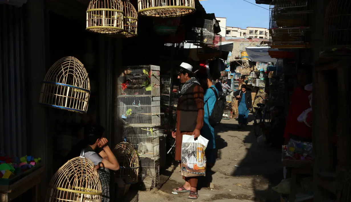 Foto Potret Pedagang Pasar Tradisional Di Kabul Afghanistan Foto