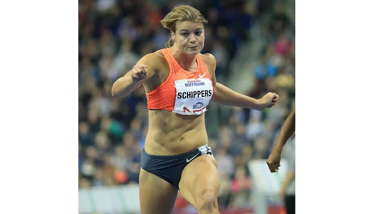  Dafne Schippers adalah juara Eropa 2016 di nomor lari 100m putri. (EPA/Jens Wolf)