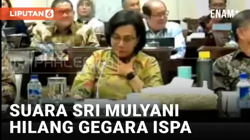 VIDEO: Rapat di DPR, Suara Sri Mulyani Hilang Karena Terkena ISPA