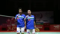 Pasangan ganda putra Jepang, Takuro Hoki/Yugo Kobayashi. (PBSI Media)