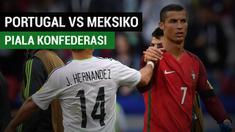 Portugal meraih hasil imbang kala melawan Meksiko di Grup A, Piala Konfederasi yang berlangsung di Rusia.