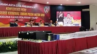 Konferensi Pers Pengungkapan Kasus Judi Online Polda Metro Jaya. (Liputan6.com/Ady Anugrahadi)