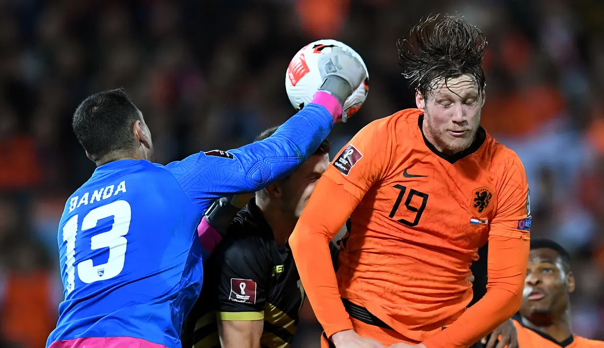 De Oranje tanpa ampun menghajar Gibraltar dengan enam gol tanpa balas. (AFP/John Thys)