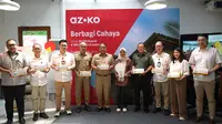 Perkuat Komitmen Keberlanjutan, AZKO Bagikan Lampu LED Hemat Energi ke 30 Ribu Rumah hingga 2030