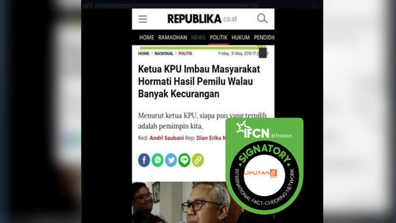 [Cek Fakta] Artikel Republika.co.id dipelintir
