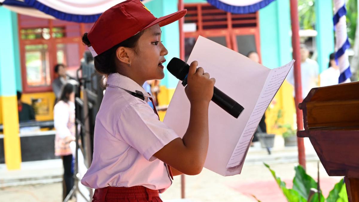 Isi Surat Cinta Siswi SD Nias Utara untuk Prabowo