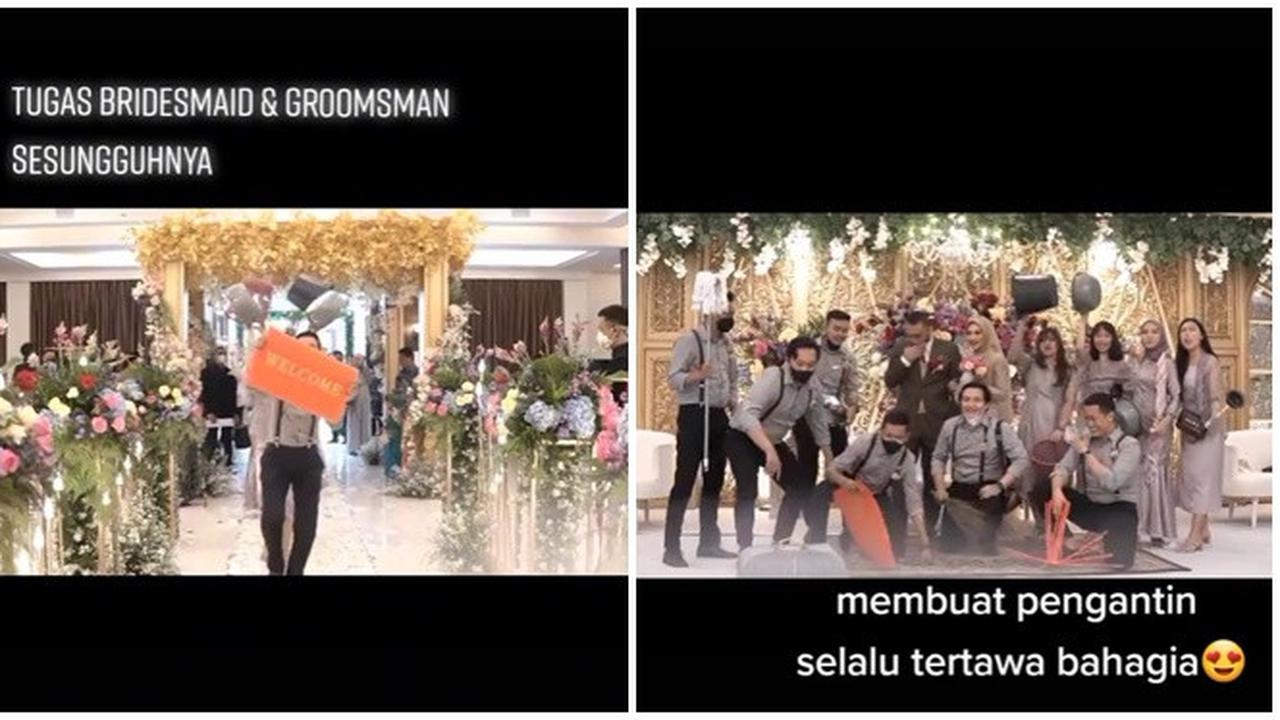 Heboh, Aksi Bridesmaid dan Groomsmen Ini Bikin Suasana Jadi Makin Seru