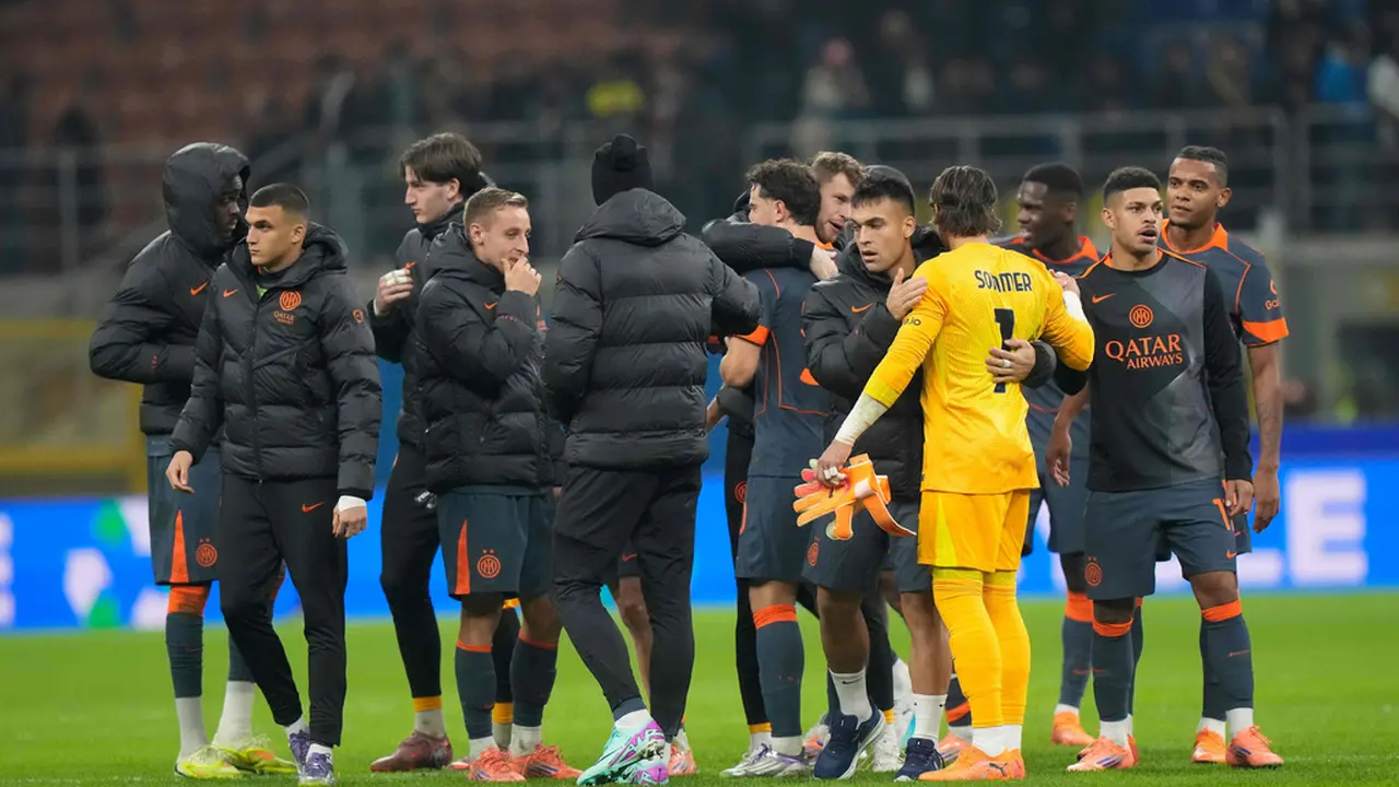 Pemain Inter Milan setelah melawan Kairat Almaty