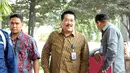 Saat didesak lebih jauh, Agus hanya mengungkapkan delapan LHA berkaitan dengan sektor migas yang ditangani Kementerian ESDM, SKK Migas dan oknum-oknum di DPR RI, Jakarta, Selasa (9/9/2014) (Liputan6.com/Panji Diksana)