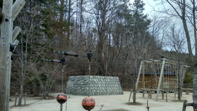 Salah satu area berlatih ninja di taman desa ninja, Jepang (liputan6.com/Dini Nurilah)