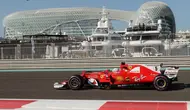Mobil baru Ferrari untuk F1 2018 diyakini memiliki jarak sumbu roda yang lebih panjang dari edisi SF70H  2017. (AFP/Karim Sahib)
