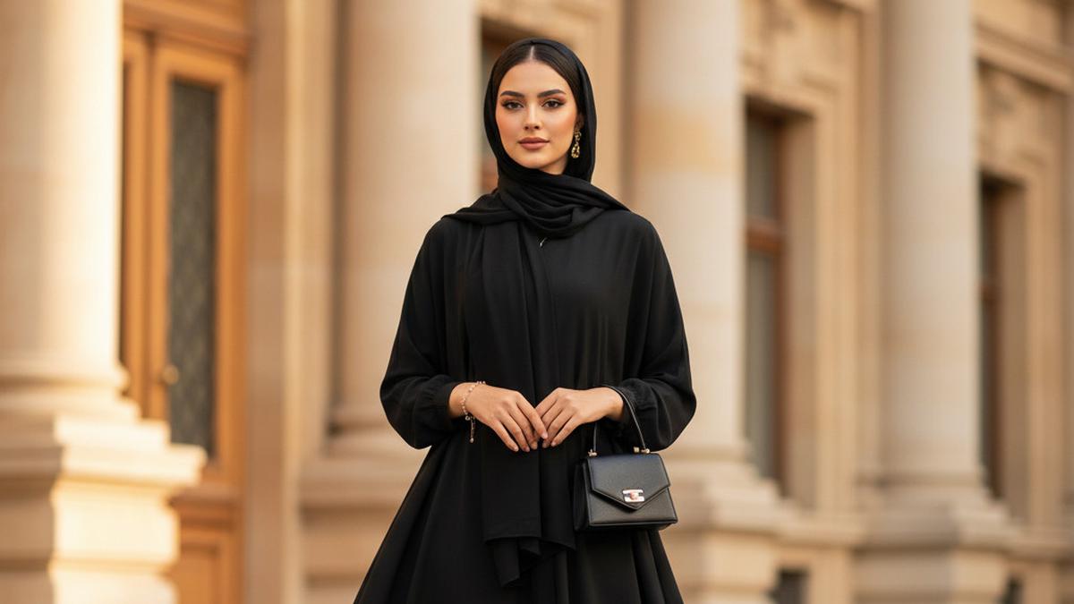 8 Model Gamis Abaya Hitam Terbaru, Fashion Simple yang Tampak Elegan