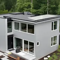 Iustrasi Model Rumah 2 Lantai Tanpa Atap Genteng (Sumber: Meta AI)