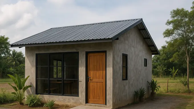 6 Model Rumah di Desa dengan Dinding Plester, Simpel tapi Estetik