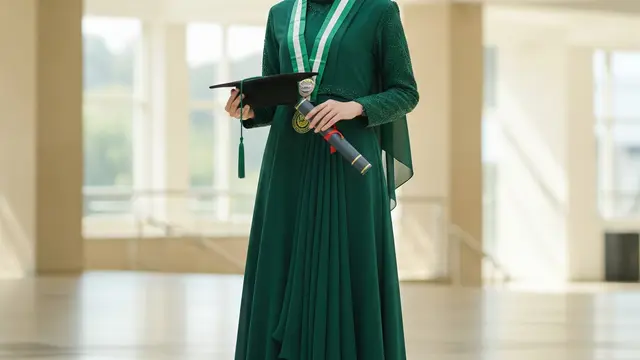 Model Gamis Wisuda Anti Gatal dan Gerah